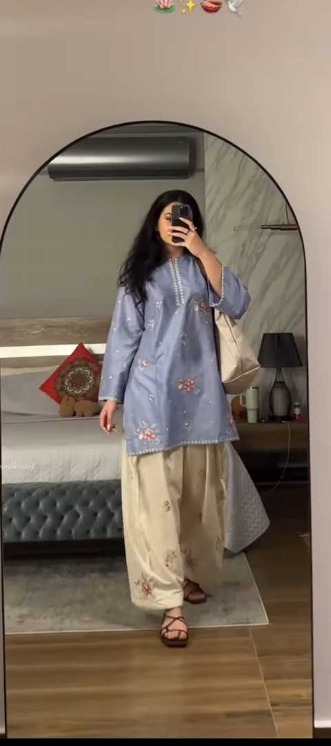 Embroidery,two,piece